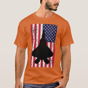 Camiseta Bandeira Raptor F22 Patriótica