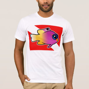Camiseta Bandeira real do mergulho de Gramma