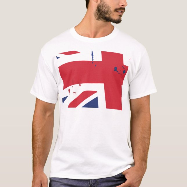 Camiseta Bandeira REINO UNIDO English London (Frente)
