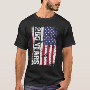 Camiseta Bandeira Réplica América 250 Anos Aniversário de 2