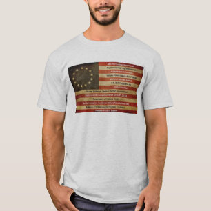 Camiseta Bandeira resistida por violações da constituiç