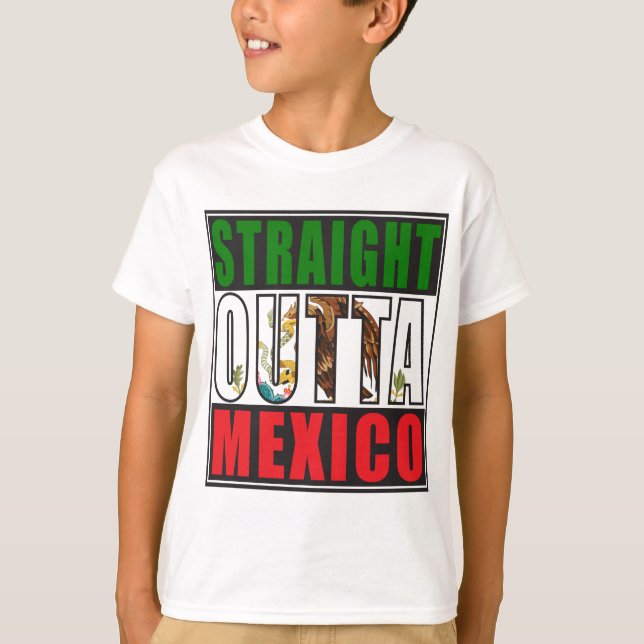 Camiseta Bandeira reta de Outta México (Frente)