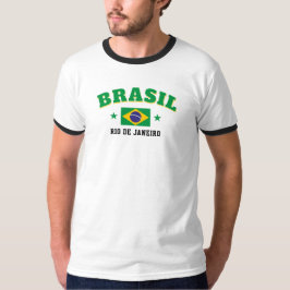 Camiseta Bandeira Retro Brasil Rio de Janeiro