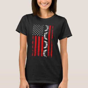 Camiseta Bandeira Retro dos EUA Distressed Esporte Video Ga