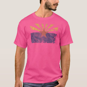 Camiseta Bandeira Retro envelhecida do Estado do Grand Cany