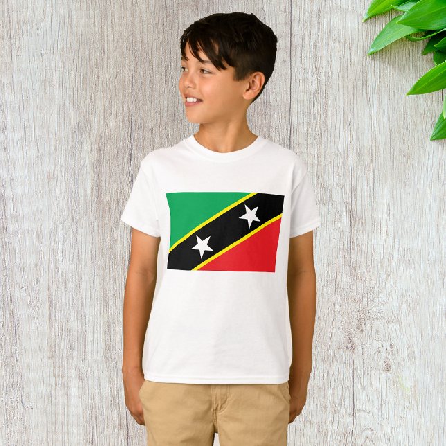 Camiseta Bandeira rua Kitts E Nevis (Criador carregado)