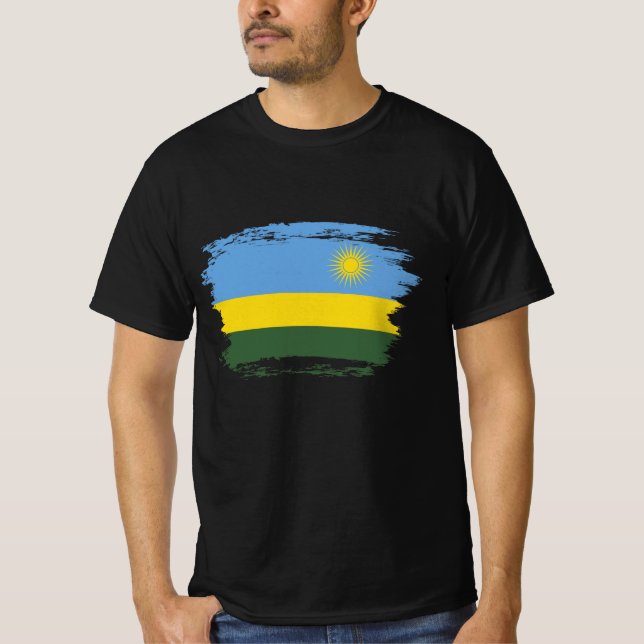 Camiseta Bandeira Ruanda (Frente)