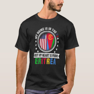 Camiseta Bandeira Salvadorenha Americana Heart El Salvador 
