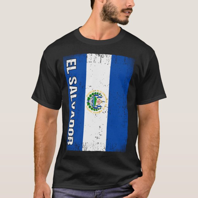 Camiseta Bandeira Salvadorenha El Salvador (Frente)