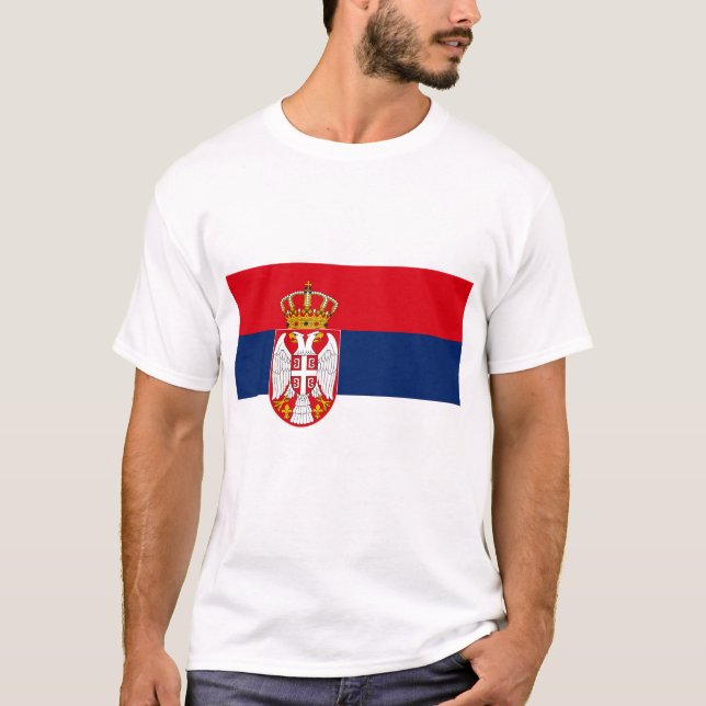 Camiseta Bandeira Sérvia (Frente)