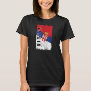 Camiseta Bandeira Sérvia Srbija Jugoslávia Belgrado