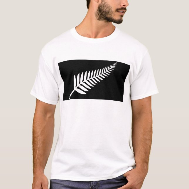 Camiseta Bandeira Silver Fern (Nova Zelândia) (Frente)