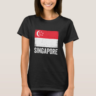 Camiseta Bandeira Singapurense Singapura