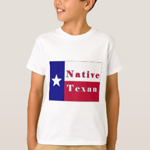 Camiseta Bandeira solitária da estrela do Texan nativo