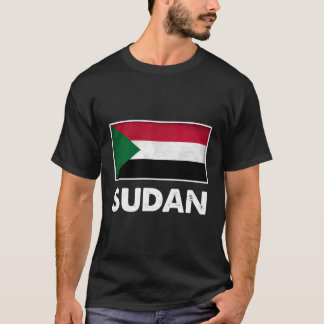 Camiseta Bandeira Sudanesa do Sudão