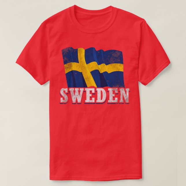 Camiseta Bandeira sueca (Frente do Design)