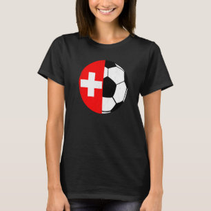 Camiseta Bandeira Sueca Torcedores de Futebol Suíça