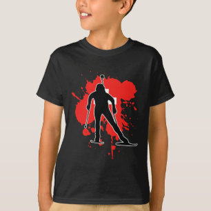 Camiseta Bandeira suiça Biathlonista - Swiss Biathlon