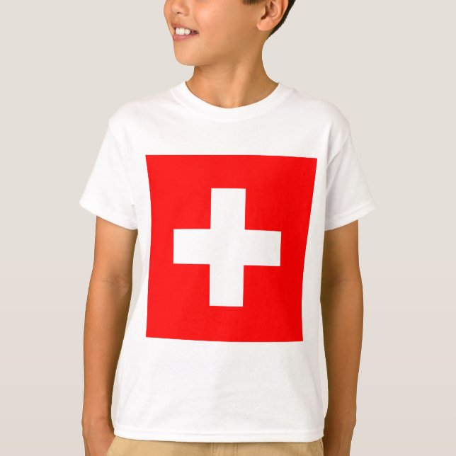 Camiseta Bandeira Suíça (Suiça) (Frente)