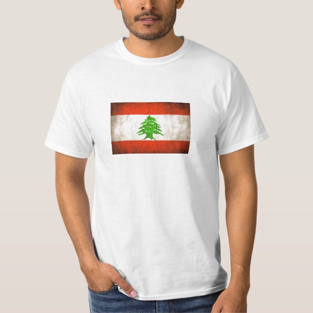 Camiseta Bandeira suja de Líbano (Frente)