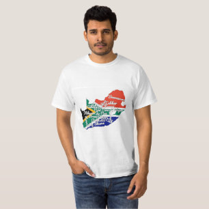 Camiseta bandeira sul-africana