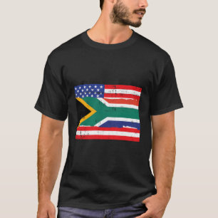 Camiseta Bandeira sul-africana amontoada