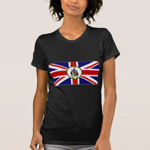 Camiseta Bandeira sul alt das ilhas de sanduíche sul de