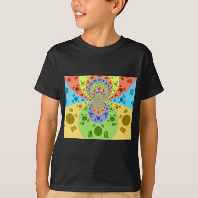 Camiseta Bandeira Sul-Coreana Inspirou Abstrato Art Impress (Frente)