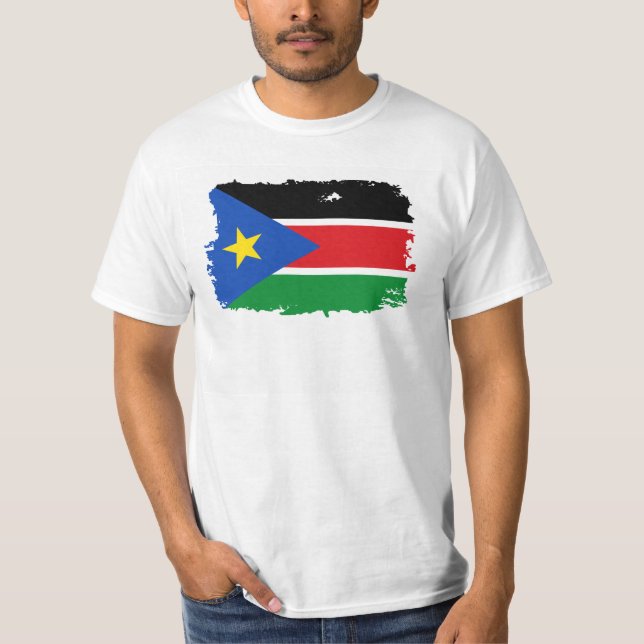 Camiseta Bandeira sul de Sudão (Frente)