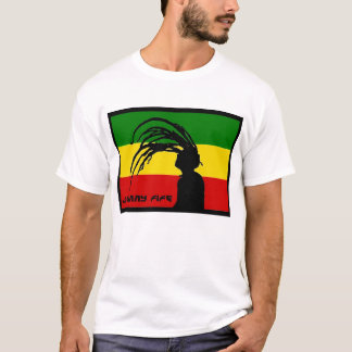 Camiseta bandeira t do pífano de johnny do rasta