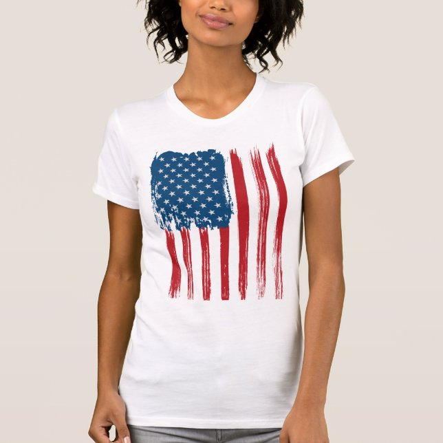 Camiseta Bandeira T-Shirt-Patriotic (Frente)