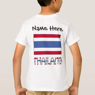 Camiseta Bandeira Tailandesa Personalizada