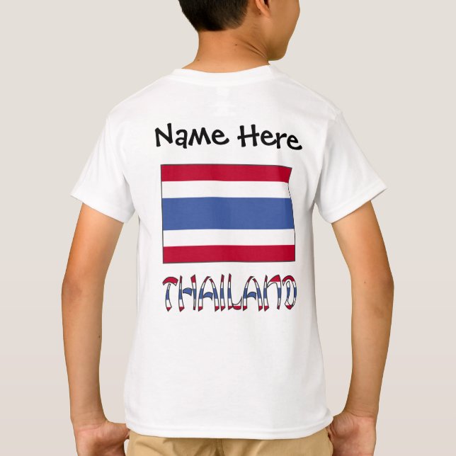 Camiseta Bandeira Tailandesa Personalizada  (Verso)