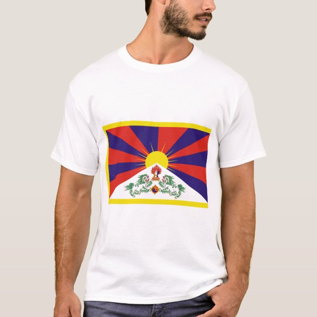 Camiseta Bandeira tibetana (Frente)