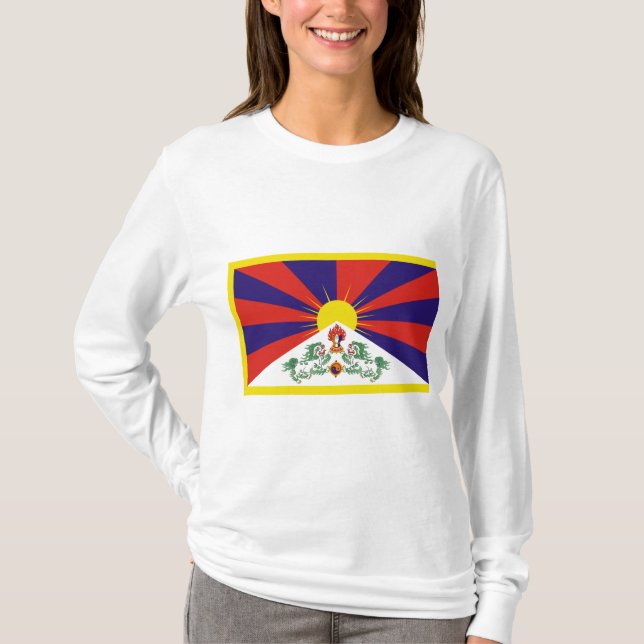 Camiseta Bandeira tibetana (Frente)
