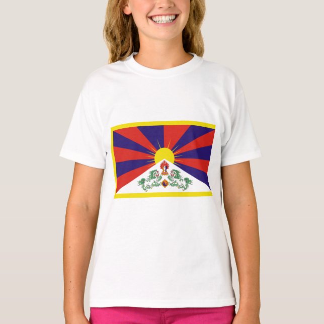 Camiseta Bandeira tibetana (Frente)