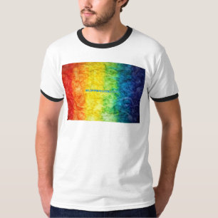 Camiseta Bandeira tie-dye da SlipperyJoe's arco-íris pressi