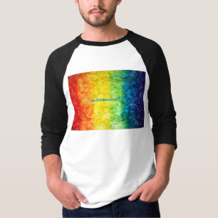 Camiseta Bandeira tie-dye da SlipperyJoe's arco-íris pressi