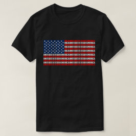 Camiseta Bandeira Tipográfica Americana