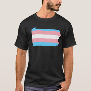 Camiseta Bandeira Trans Pensilvânia Orgulho LGBT Apoio famí