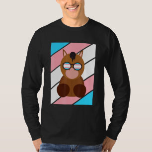 Camiseta Bandeira Transgênero Orgulho Equino LGBTQ Orgulhos