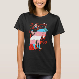 Camiseta Bandeira Transsexual do Lobo Transsexual Lgbtq Tra