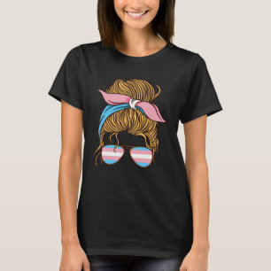 Camiseta Bandeira Transsexual Transexual da Mulher Bissexua