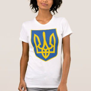 Camiseta Bandeira Trident da Ucrânia