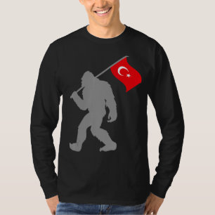 Camiseta Bandeira Turca Ou Turca Na Bandeira Da Turquia