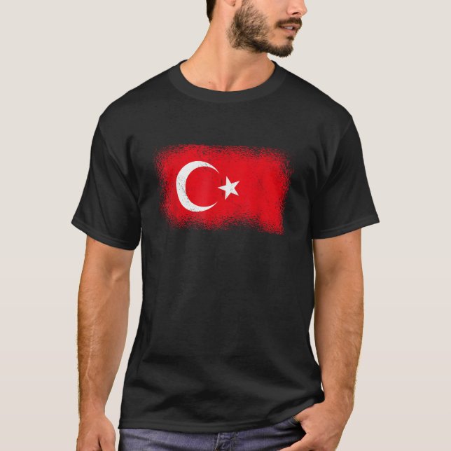 Camiseta Bandeira turca Turquia (Frente)