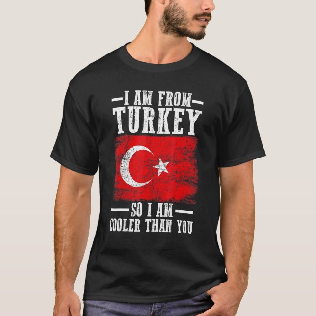 Camiseta Bandeira turca Turquia (Frente)