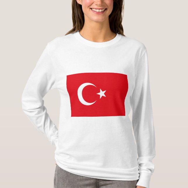 Camiseta Bandeira Turca (Turquia) (Frente)