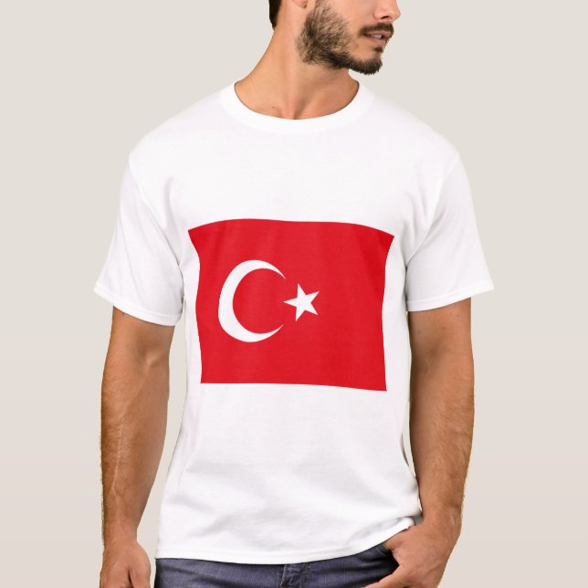 Camiseta Bandeira Turca (Turquia) (Frente)