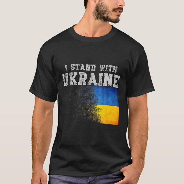 Camiseta Bandeira ucraniana (Frente)